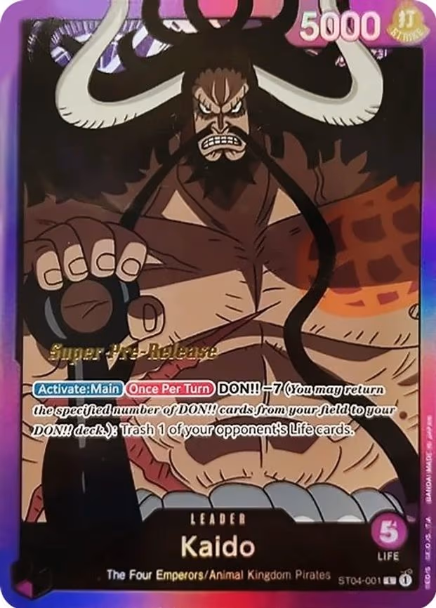 Kaido (001) trading card