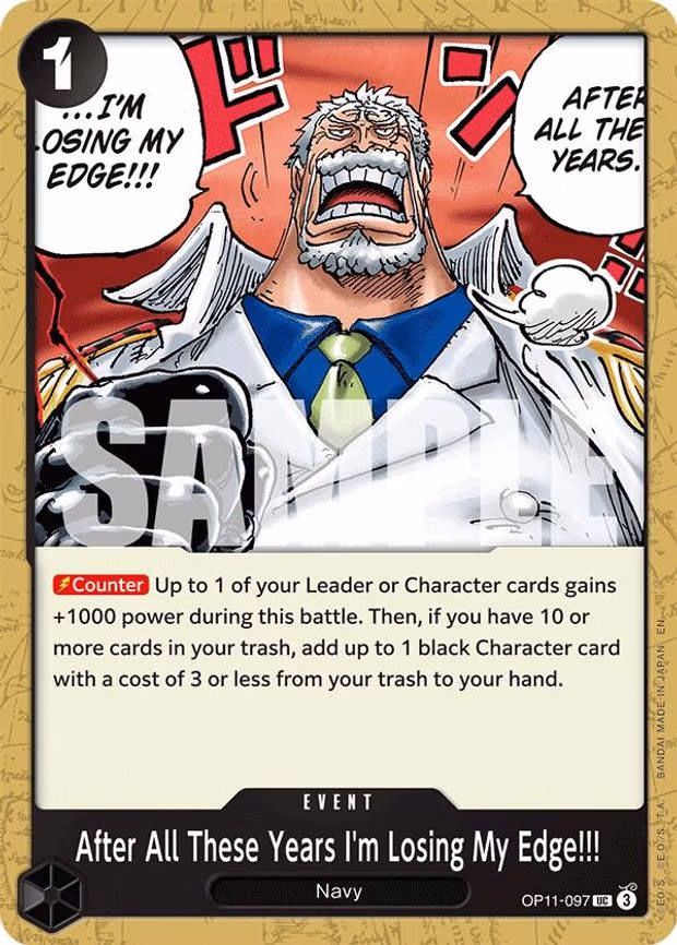 After All These Years I'm Losing My Edge!!!