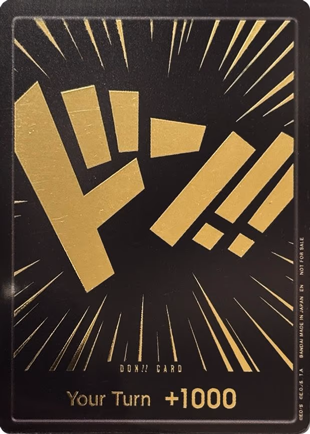 DON!! Card (Black and Gold)